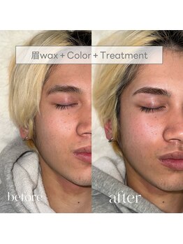 ランド(LAND)/【men's】眉wax＋カラー＋Tr