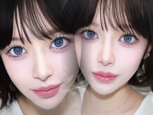【中顔面短縮で小顔効果】上下の韓国束感マツエク＆パーマで、バブみ溢れる愛されドールEYEを完全再現★