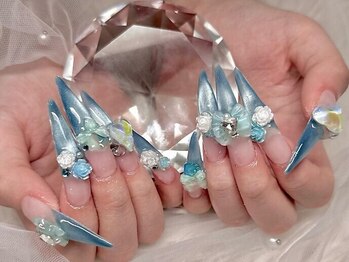 JillNails 曳舟店の写真/指先を美しく魅せる長さ出しもお任せ!ショート爪さんでも、あっという間に華やかなロングネイルに☆
