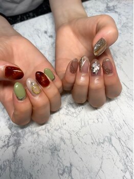 バンズネイル(Banz nail)/ちぐはぐニュアンス