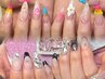 ジェル◇持ち込み画像(片手3~4本目安)パーツ代5個まで無料