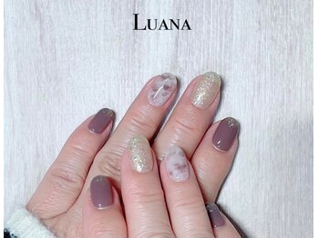ルアナ(Luana)/マーブル/タイダイネイル
