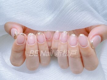 ビーネイル 新松戸(BE NAIL)/綺麗ガラスフレンチネイル