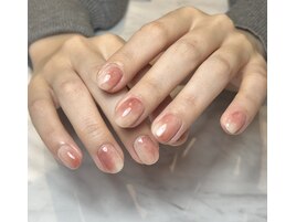 じゅわっと＊桃ネイル