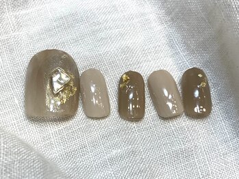 カラネイル 南森町店(calla nail)/フット　シェル×ミラー