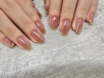 ラーム(Rarm)/ピンクブラウンゴールドフレンチ