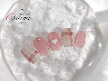 シャルム(Charme)/チェックネイル