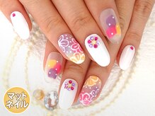 ファストネイル 立川店(FAST NAIL)/カラフル刺繍風ネイル