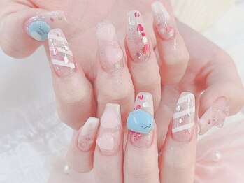 リリキュアネイル(RRKYUA NAIL)の写真/《パラジェル/フィルイン》自爪にお悩みの方・思いきりアートネイルを楽しみたい方には長さ出しがオススメ*