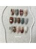 【nail】【HINA限定】ワンカラー片手１本ずつアート(サンプル内)¥5800-