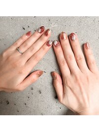 フラワーネイル5500円