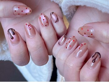 キキネイル 溝の口(kikinail)の写真/【やり放題90分¥9980/持ち込み対応◎】定額A¥7480/季節トレンドが充実!可愛いをたっぷり詰め込んだ指先に＊