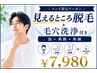 【メンズ脱毛】見えるところ脱毛（髭+両腕+両脚 ）毛穴洗浄付き♪￥7,980