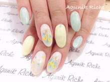 アグニークリッシェ(Agunik Riche)/【押し花ネイル】