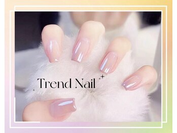 トレンドネイルスタジオ(Trend Nail Studio)/カラーグラデーションにオーロラ