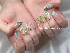 マグネットグラデーションネイル