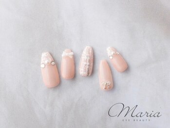 マリアアイビューティー 西梅田(Maria Eye Beauty)/ふんわりツイードネイル