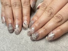 ネイルサロンファストネイルプラス 新宿店(FAST NAIL PLUS)/2025冬ネイル【大理石ネイル】