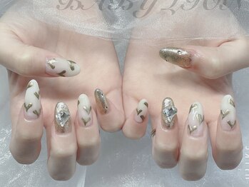 ベビーライオン(BABY LION)/ゴールドハートネイル♪