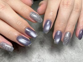 うる艶マグ × フラッシュネイル