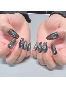 マグネットネイル/黒ネイル