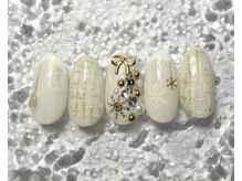ミュウネイル(miu_nail)/オーナメント×ツイード