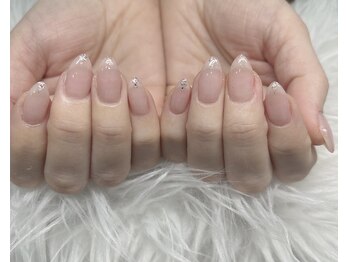 シンプル/ヌーディーピンク/ラメ