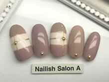 ネイリッシュサロン エー(Nailish Salon A)/チェックネイル