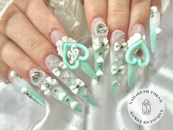 ネイルズガッシュ 溝の口店(NAILs GUSH)の写真/＜自然かつ美しいフォルム＞深爪・折れてしまった爪・短いお爪も綺麗に長さだし♪モチの良さも◎