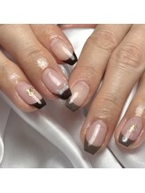 レイネイル 岐阜茜部店(RAY NAIL)/ブラウンフレンチ