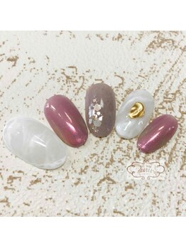 ネイルサロン クイル(QUILL)/4月オーロラカラー(1)