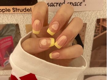 シェリーラメール 池袋店(cherie la mer)/ハートフレンチネイル