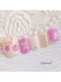 たゆ ネイル(たゆnail)/マグネットさくらんぼネイル