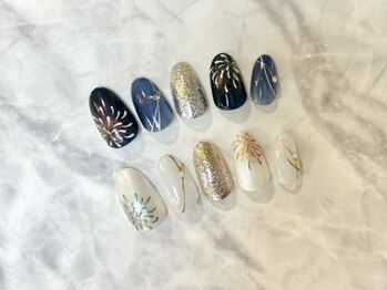 カイラ バイ ブリオン(KAILA by Bullion)/キラキラ☆花火ネイル