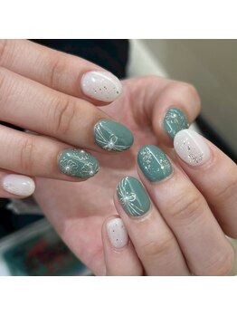 卒業式ネイル水引ネイル袴ネイル