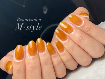 ビューティーサロン エムスタイル(M-style)/オレンジワンカラー