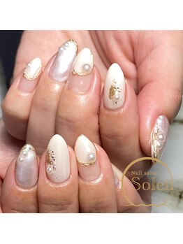 ソレイユ(Soleil)/ホワイト×ミラー