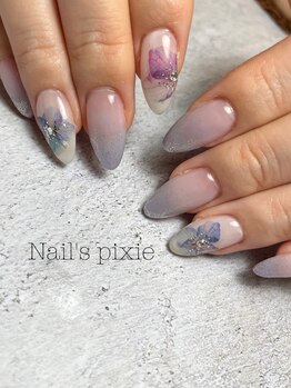 アンドエミニー エン ラボーテ(& EMINY 艶 la beaute)/梅雨ネイル