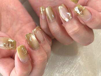 ネイルサロン モネ(Monet)/ピスタチオ ニュアンスデザイン