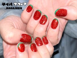 スキニーフレンチ/夏ネイル