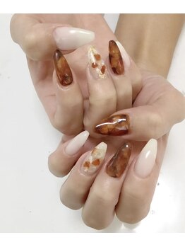 ウェーブ(WAVE)/定額4980円☆べっ甲ネイル