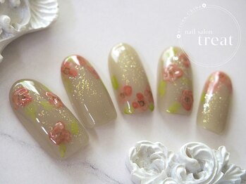 トリート(treat)/リッチ7月/ニュアンスフラワー