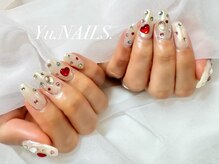 ユーネイルズ 恵比寿(Yu.NAILS.)/韓国◎キラキラ宝石ネイル