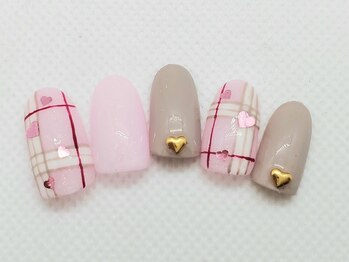 ネイルサロン ロゼオ(Nail salon Roseo)/■渋谷>8990円/バーバリーネイル