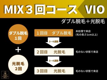 ロミオワックス ジュリエットワックス 新宿店(ROMEO Wax Juliet Wax)/ＭＩＸ３回コース/ＶＩＯ 18%OFF