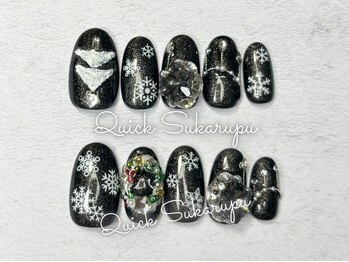 クイックスカルプ 新宿店(Quick Sukarupu)/クリスマスネイル3680