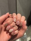 シンプルアート×ジェルネイル