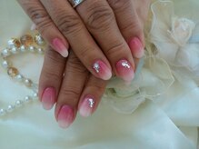 ウィズ フェリーク/ピンク×ホワイトグラデ