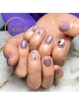 ソレイユ(Soleil)/パープルフラワー