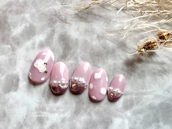 ヴィガー アンド ルックス 白金 目黒(Vigor&Looks)/ガーリー　雲ネイル